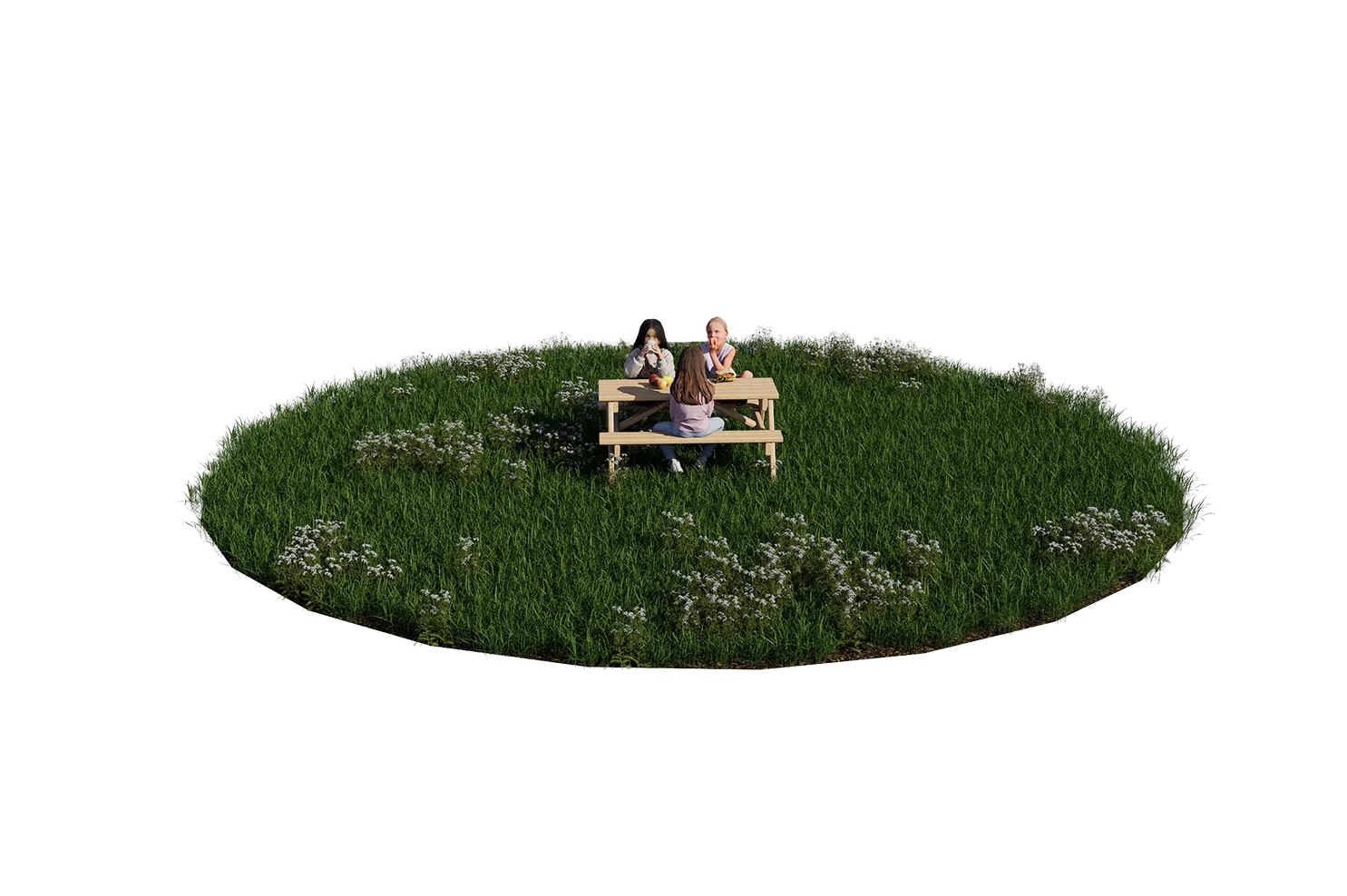 Children's picnic table image